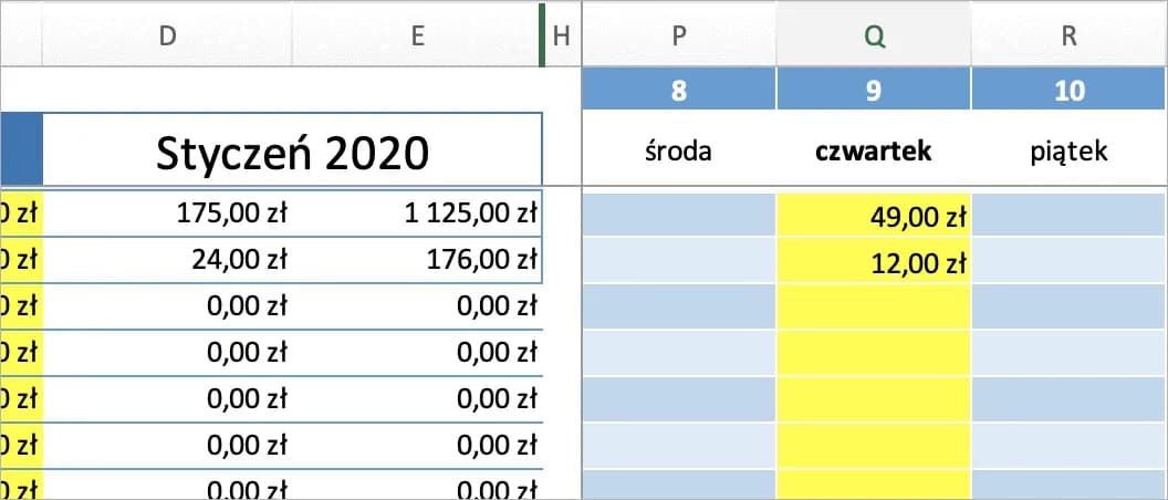 Kalendarz Excel do pobrania - 3 szablony z automatyczną aktualizacją dat