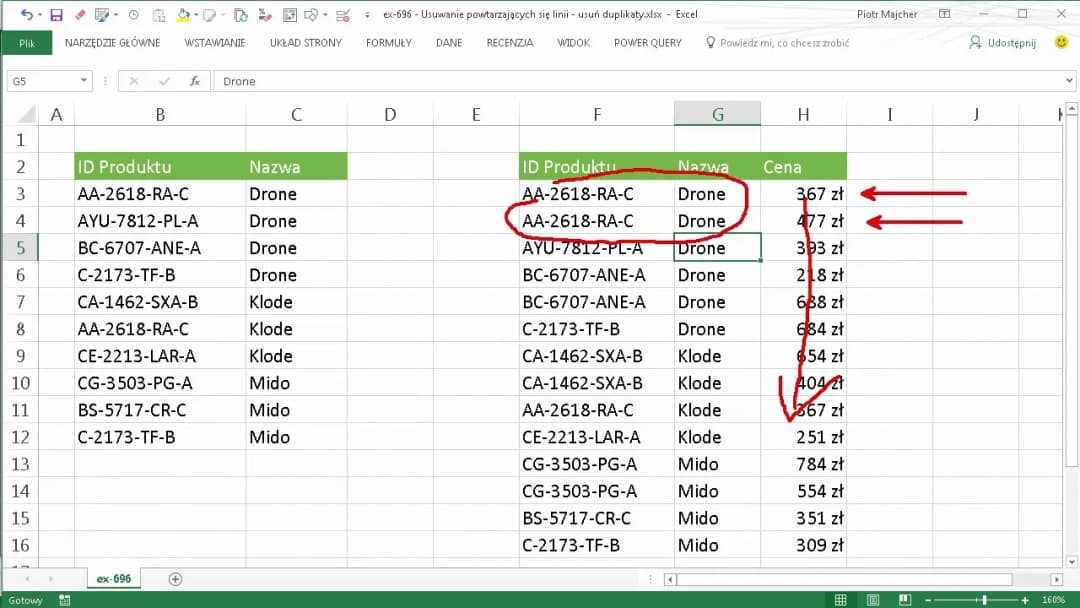 Jak usunąć duplikaty w Excelu? Prosty sposób na pozbycie się powtórzeń w arkuszu