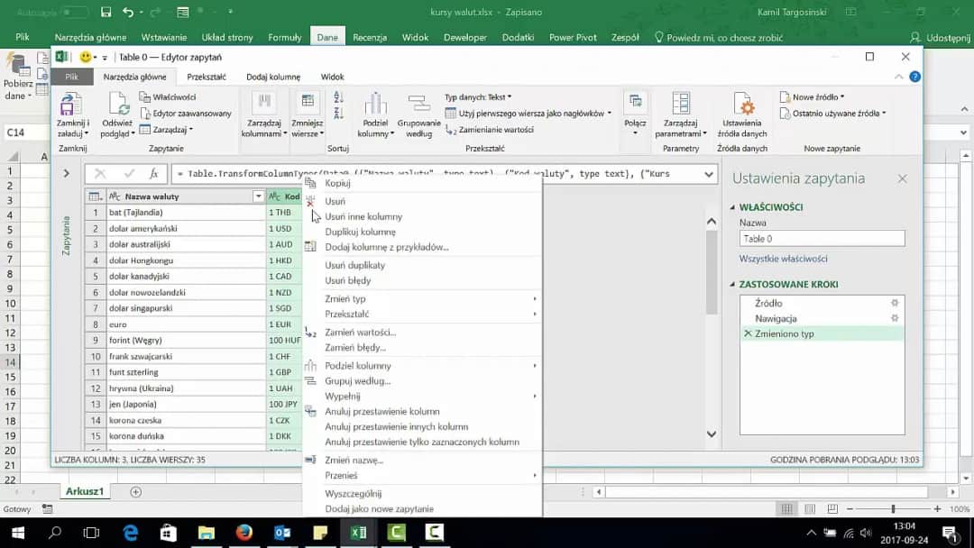 Jak szybko i bezbłędnie wstawić kurs walut do excela - prosty poradnik