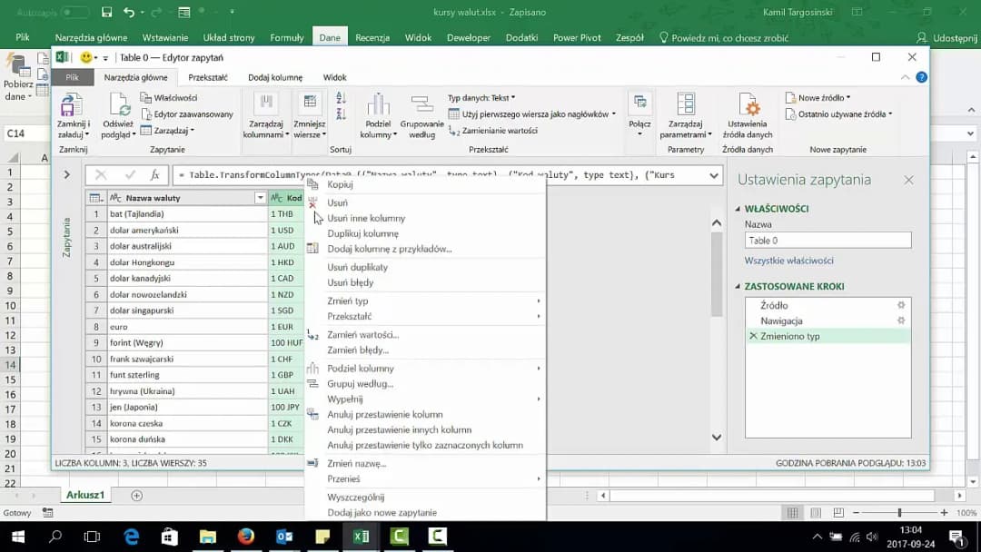 Jak szybko i bezbłędnie wstawić kurs walut do excela - prosty poradnik