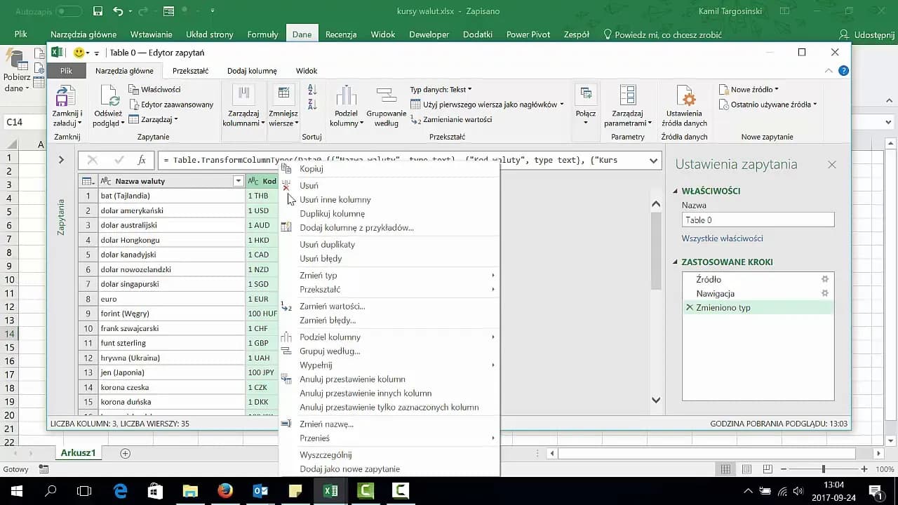 Jak szybko i bezbłędnie wstawić kurs walut do excela - prosty poradnik