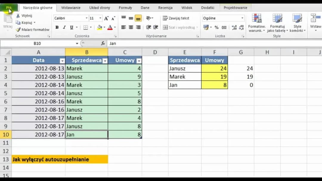 Jak włączyć opcje autowypełniania w Excel: Poradnik krok po kroku