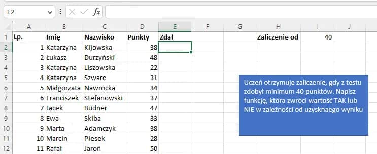 Funkcja JEŻELI w Excelu: Prosty sposób na analizę danych