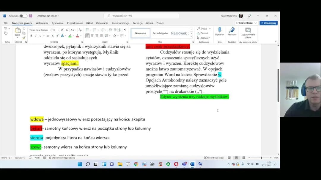 Jak sformatować tekst w Wordzie, aby uniknąć typowych błędów?