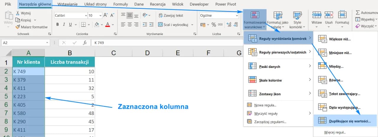 Jak znaleźć duplikaty w Excelu i uniknąć błędów w danych