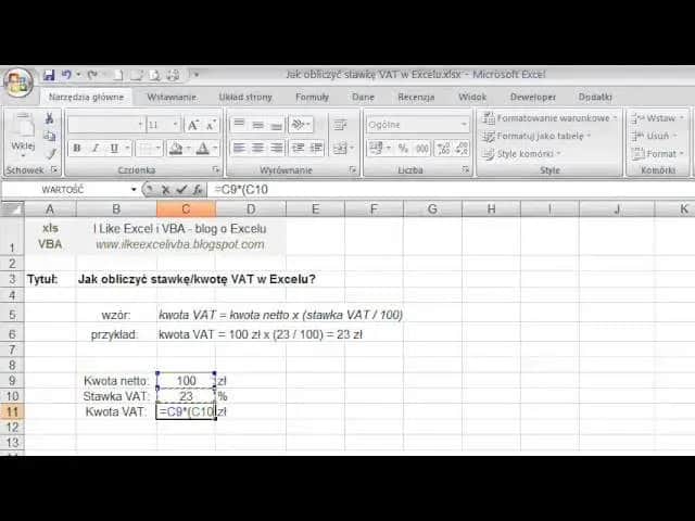 Jak obliczyć cenę brutto w Excelu: Szybka metoda kalkulacji VAT