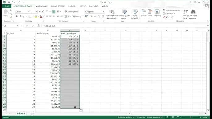 Jak obliczyć ratę kapitałową w Excelu – proste kroki i praktyczne porady