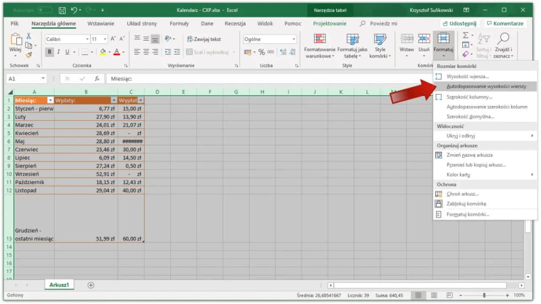 Jak dopasować komórki w Excelu: Szybkie triki dla czytelności