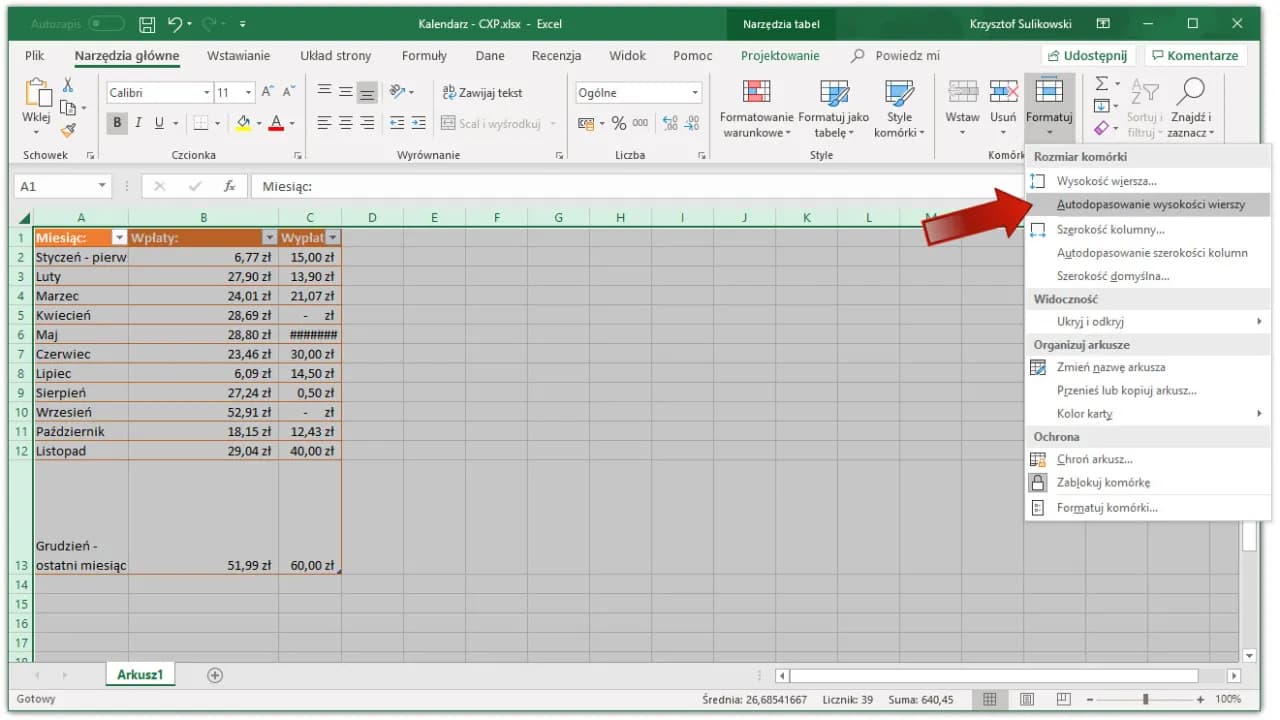Jak dopasować komórki w Excelu: Szybkie triki dla czytelności