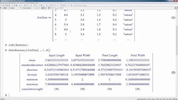 Maple - tabele i tablice